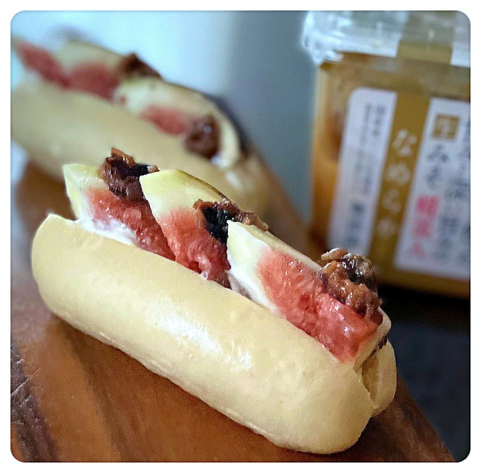 無花果さんど                                             味噌クリチクリーム